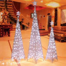 Cargar imagen en el visor de la galería, Árbol Pino Navidad 🎄Glitter Triangular Con Luces LED🎅
